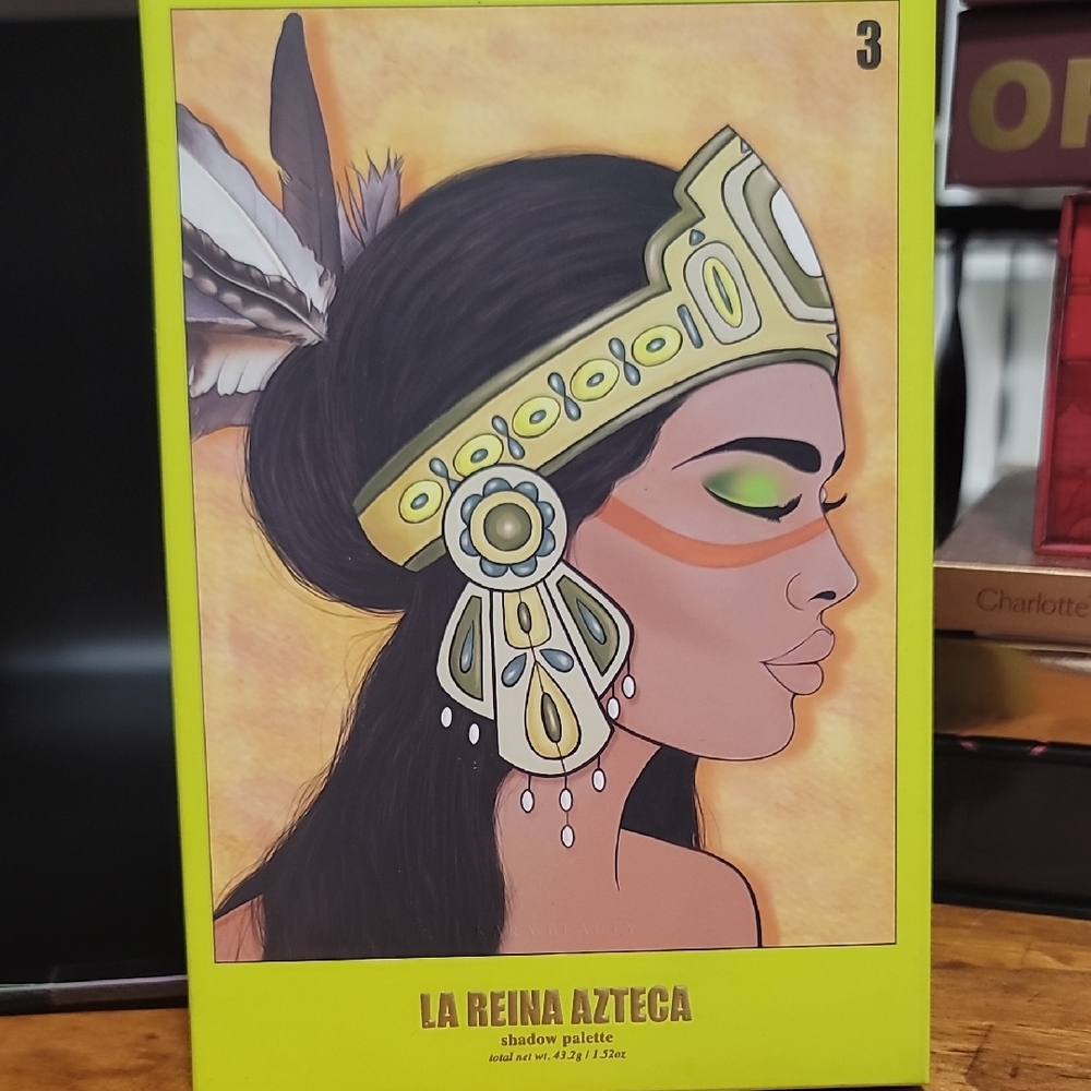 La Reina Azteca Eyeshadow Palette - Vibrant Green and Orange Shades